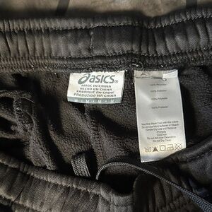 Asics Charcoal/ black joggers M